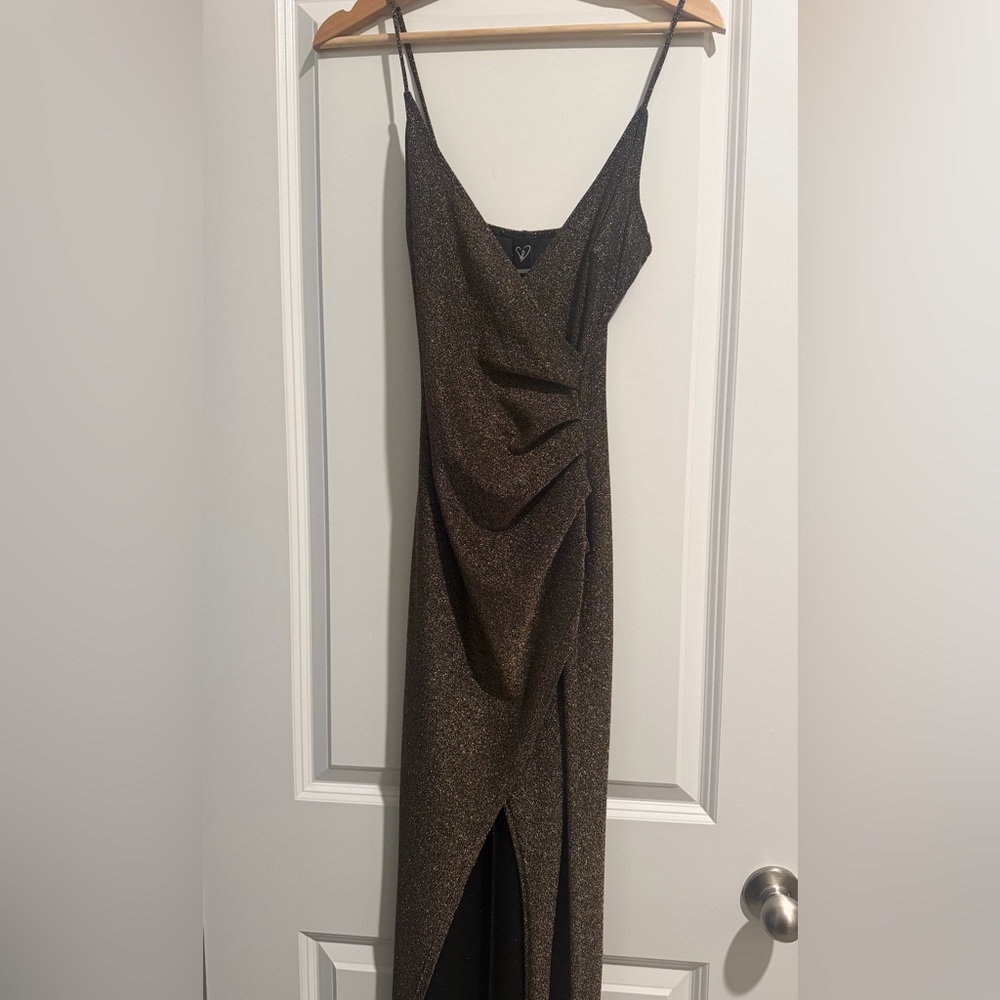 Windsor Black and Gold Dress